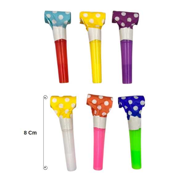 Yılanlı Düdük Puantiyeli Renkli 6 Parça - 2