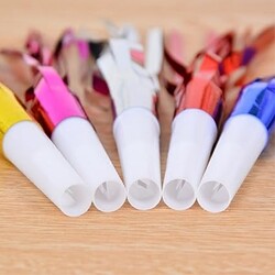 Yılanlı Düdük Püsküllü Parlak Renkli 6 Parça - 3