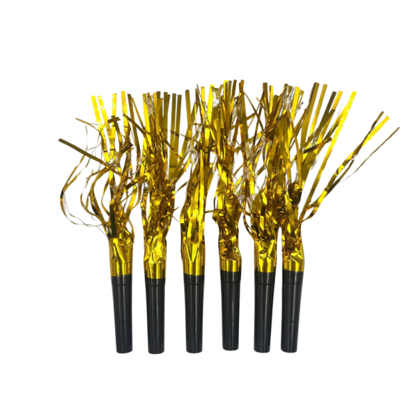 Yılanlı Düdük Siyah Gold Püsküllü 6 Parça - 