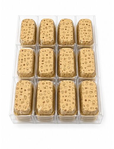Kek Kapsülü Kraft Baskılı Laminasyonlu Dikdörtgen 8*4*4cm 20'li - 