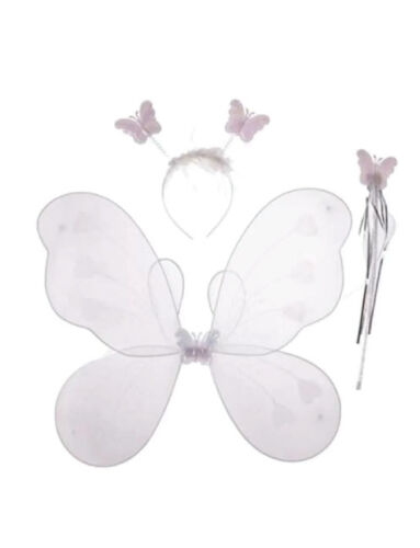 Kanat Set Simli Kelebek Beyaz - 2