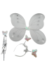 Kanat Set Simli Kelebek Beyaz - 1