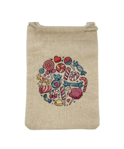 Kese Ramazan Baskılı Keten 10*15 CM Tekli - 2