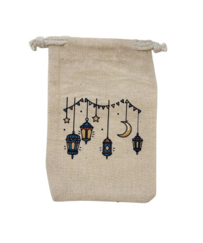 Kese Ramazan Baskılı Keten 10*15 CM Tekli - 7