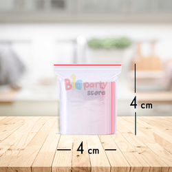 Kilitli Şeffaf Naylon Poşet 4X4 Cm 2000 Parça - 2