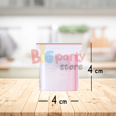 Kilitli Şeffaf Naylon Poşet 4X4 Cm 2000 Parça - 2