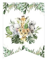 Kağıt Banner Sıralı Kırlangıç Model Baby Animal - 3