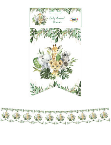 Kağıt Banner Sıralı Kırlangıç Model Baby Animal - 1