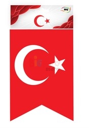  - Kırlangıç Model Türk Bayrağı Baskılı Flama