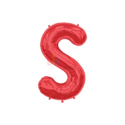 Folyo Balon 40 Cm Kırmızı Harf - 7