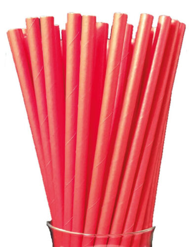 Kağıt Pipet Kırmızı 24 Parça - 1