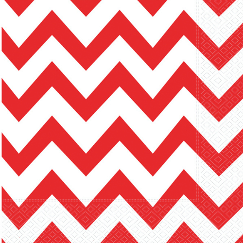 Kağıt Peçete Zigzag Kırmızı 20 Parça - 