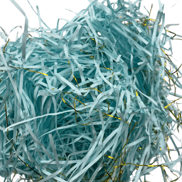 Kırpıntı Kağıt Mavi Gold Şeritli 100 Gr - 