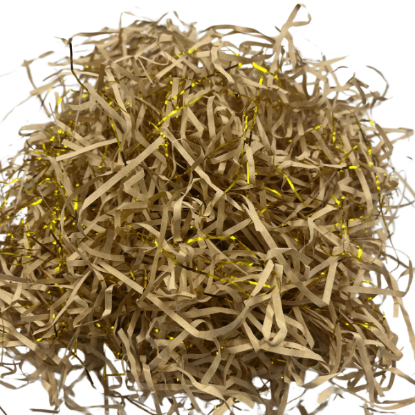 Kırpıntı Kağıt Kraft Gold Şeritli 100 Gr - 