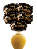 Konuşma Balonu Happy Birthday Siyah Temalı 5 Parça - 1