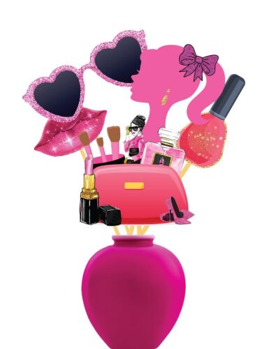 Konuşma Balonu Pink Stars Temalı 5 Parça - 