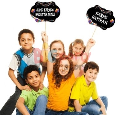 Konuşma Balonu Karne Partisi Parlak Baskılı 5 Parça - 3