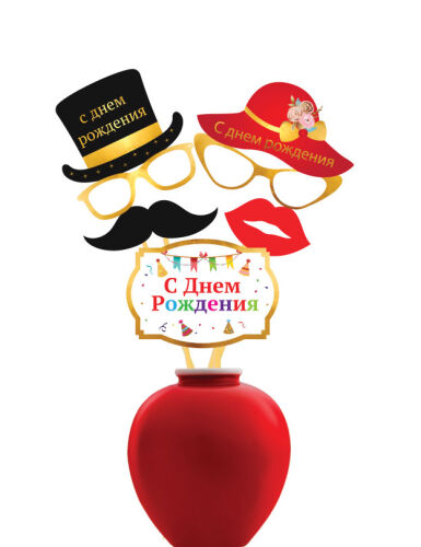 Konuşma Balonu Rusça Varak Baskılı 6 Parça - 