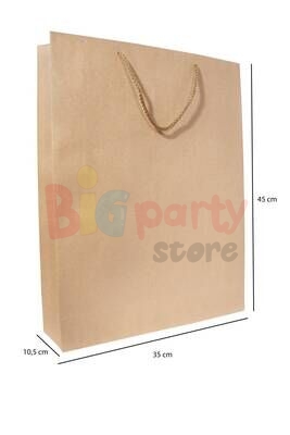 Kraft Çanta 35 x 45 x 10 Cm 10 Parça - 2