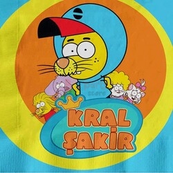 Lisanslı Kral Şakir Kağıt Peçete 16 Adet - 1