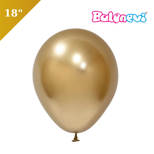 Lateks Krom Balon Jumbo 18 İnç Gold - 