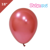 Lateks Krom Balon Jumbo 18 İnç Kırmızı - 1