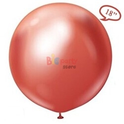 Lateks Krom Balon Jumbo Kırmızı 18 inç - 1