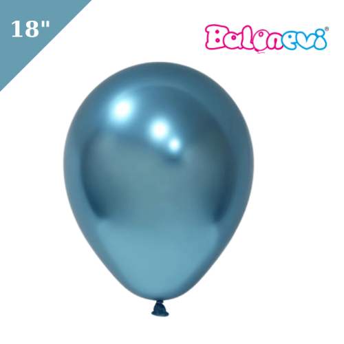 Lateks Krom Balon Jumbo Mavi 18 inç - 1