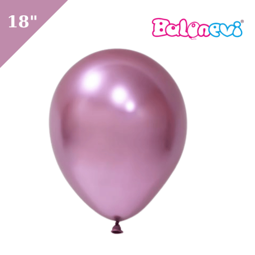 Lateks Krom Balon Jumbo Pembe 18 inç - 1