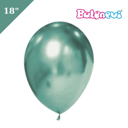 Lateks Krom Balon Jumbo 18 inç Yeşil - 