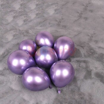 Lateks Krom Parlak Balon 5 İnç 10 Parça(Renk Seçiniz) - 5