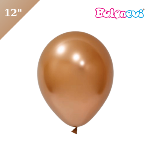 Lateks Krom Parlak Balon Bakır 50 Parça 12 İnç Balonevi - 