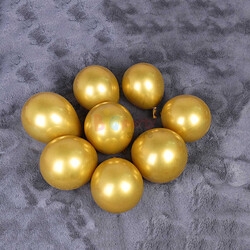 Lateks Krom Parlak Balon 5 İnç Gold Renk 50 li - 1