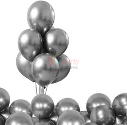  - Krom Parlak Koyu Gümüş Renk Balon 12 İnç 50 li