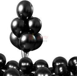  - Krom Parlak Siyah Renk Balon 12 İnç 50 li