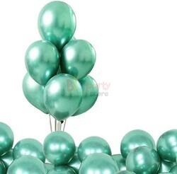 Lateks Krom Parlak Balon 12 İnç Yeşil Renk 50 li - 3