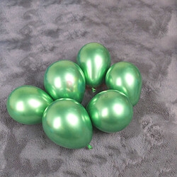 Lateks Krom Parlak Balon 5 İnç Yeşil Renk 50 li - 1