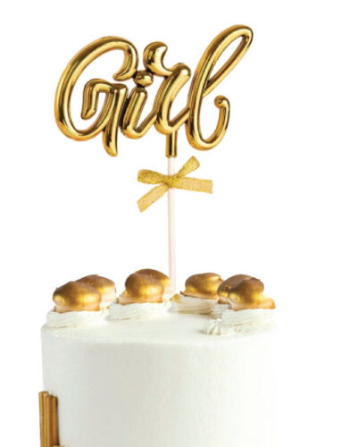 Krom Renk Pasta Üstü Çubuklu Süs Girl Altın - 