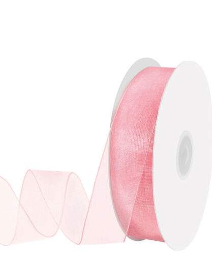 Kurdele Organze 2 Cm 22 Metre Pembe - 