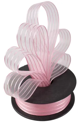 Kurdale Şifon Şeritli 2.5 Cm 20 Metre Pembe - 1