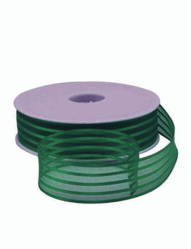 Kurdale Şifon Şeritli 2.5 Cm 20 Metre Zümrüt Yeşili - 1