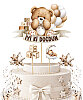 Kürdan Pasta Üstü Teddy Bear Temalı 5 Parça - 1