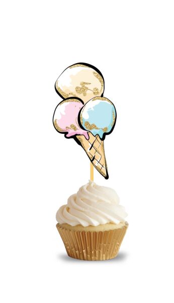 Kürdan Yaz Teması Makaron Dondurma 10 Parça - 2