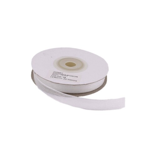 Kurdele Organze 1 Cm 22 Metre Beyaz - 
