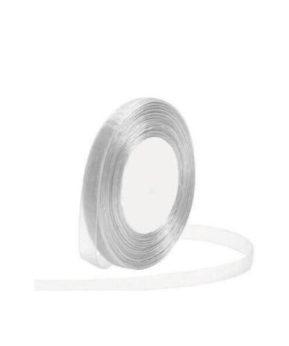 Kurdele Organze 1 Cm 22 Metre Gümüş - 