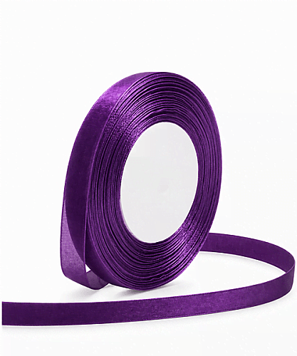 	 Kurdele Organze 1 Cm 22 Metre Mor - 