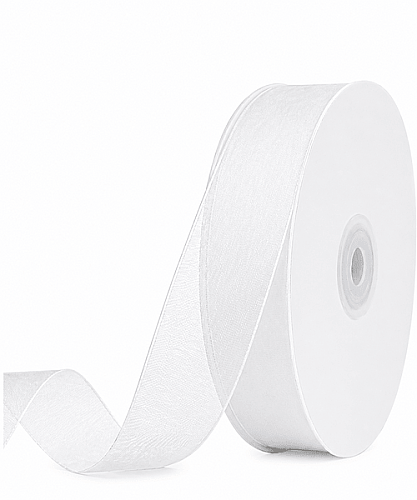 Kurdele Organze 2 Cm 22 Metre Beyaz - 