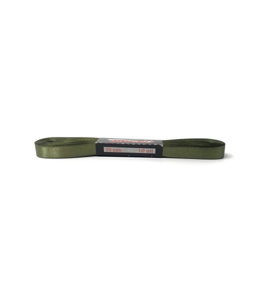 Kurdele Saten 1 Cm 10 Metre Haki Yeşil - 1