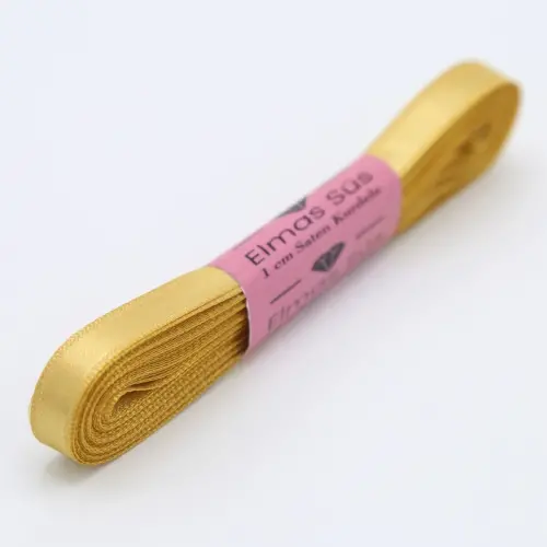 Kurdele Saten 1 Cm 10 Metre Altın - 1