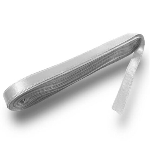 Kurdele Saten 1 Cm 10 Metre Gümüş - 2